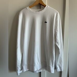 Lacoste Men's White pullover.